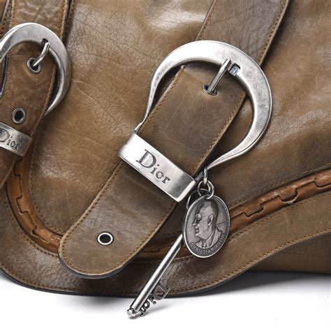 dior gaucho|christian dior double saddle bag.